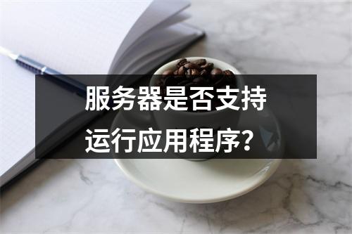 服务器是否支持运行应用程序?