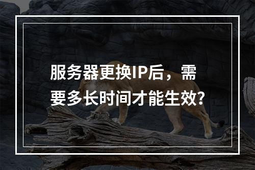 服务器更换IP后,需要多长时间才能生效?