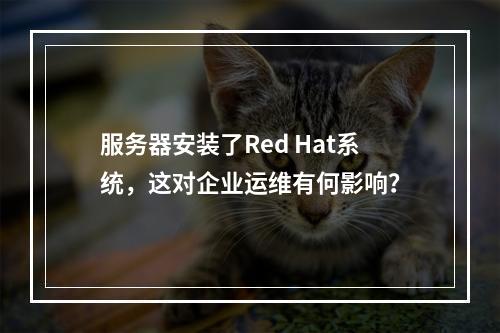 服务器安装了Red Hat系统,这对企业运维有何影响?