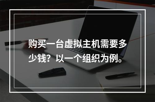 购买一台虚拟主机需要多少钱?以一个组织为例。