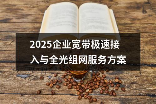 2025企业宽带极速接入与全光组网服务方案