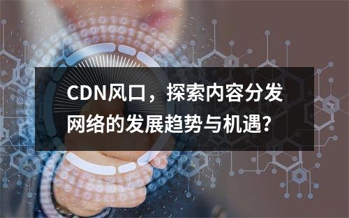 CDN风口,探索内容分发网络的发展趋势与机遇?