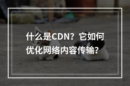 什么是CDN?它如何优化网络内容传输?