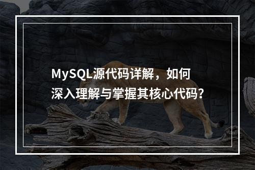 MySQL源代码详解,如何深入理解与掌握其核心代码?