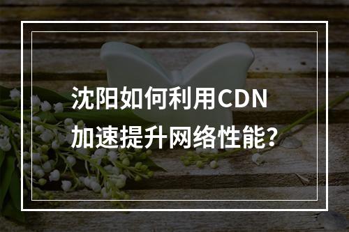 沈阳如何利用CDN加速提升网络性能?