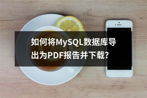 如何将MySQL数据库导出为PDF报告并下载?