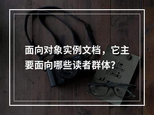 面向对象实例文档,它主要面向哪些读者群体?
