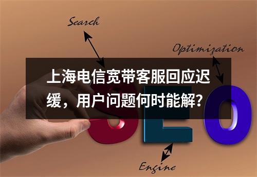 上海电信宽带客服回应迟缓，用户问题何时能解？