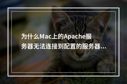 为什么Mac上的Apache服务器无法连接到配置的服务器?