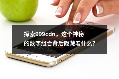 探索999cdn,这个神秘的数字组合背后隐藏着什么?