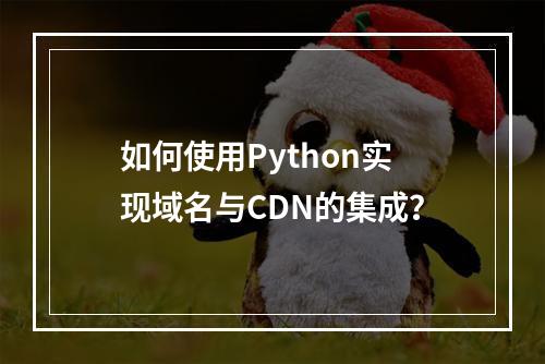 如何使用Python实现域名与CDN的集成?