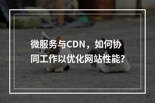 微服务与CDN,如何协同工作以优化网站性能?
