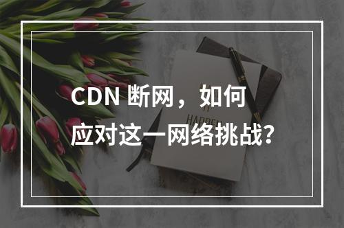 CDN 断网,如何应对这一网络挑战?