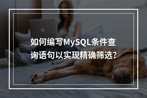 如何编写MySQL条件查询语句以实现精确筛选?