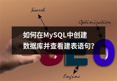 如何在MySQL中创建数据库并查看建表语句?