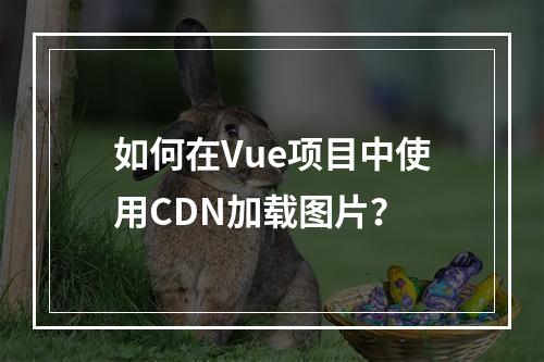 如何在Vue项目中使用CDN加载图片?