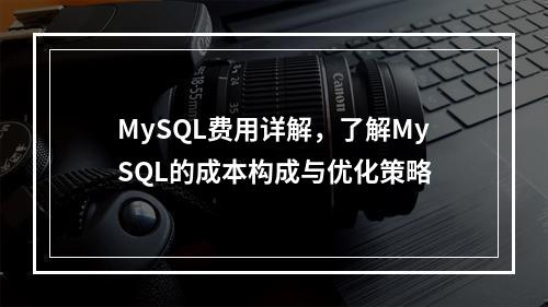 MySQL费用详解,了解MySQL的成本构成与优化策略