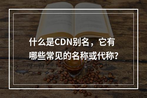 什么是CDN别名,它有哪些常见的名称或代称?