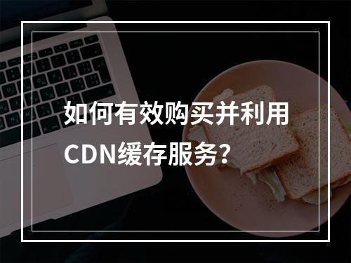 如何有效购买并利用CDN缓存服务?