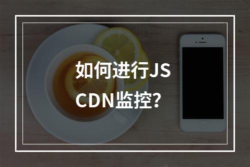 如何进行JS CDN监控?