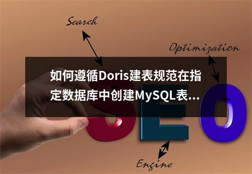 如何遵循Doris建表规范在指定数据库中创建MySQL表?