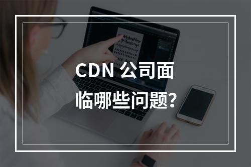 CDN 公司面临哪些问题?
