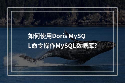如何使用Doris MySQL命令操作MySQL数据库?