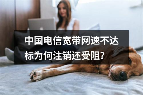 中国电信宽带网速不达标为何注销还受阻？