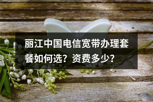 丽江中国电信宽带办理套餐如何选？资费多少？