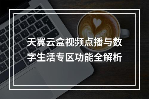 天翼云盒视频点播与数字生活专区功能全解析