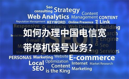 如何办理中国电信宽带停机保号业务？