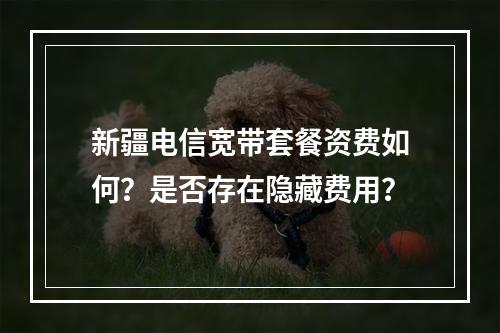 新疆电信宽带套餐资费如何？是否存在隐藏费用？