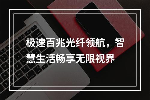 极速百兆光纤领航，智慧生活畅享无限视界