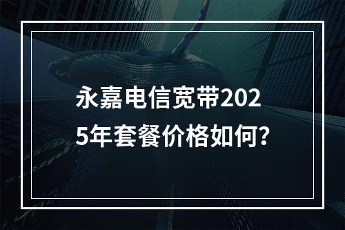 永嘉电信宽带2025年套餐价格如何？