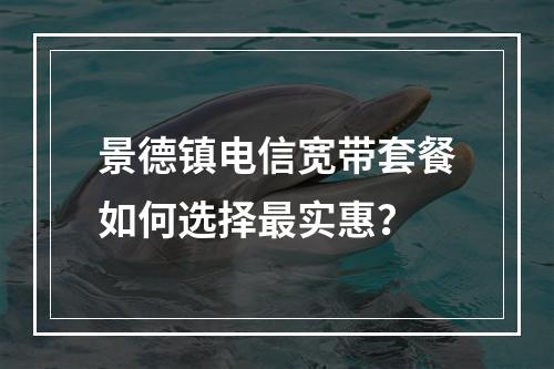 景德镇电信宽带套餐如何选择最实惠？