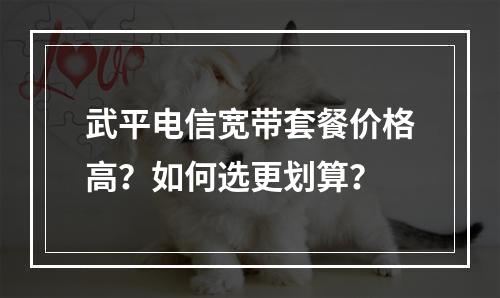 武平电信宽带套餐价格高？如何选更划算？