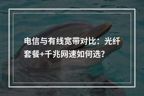 电信与有线宽带对比：光纤套餐+千兆网速如何选？