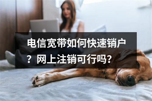 电信宽带如何快速销户？网上注销可行吗？
