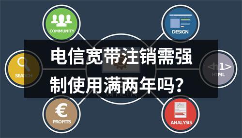 电信宽带注销需强制使用满两年吗？