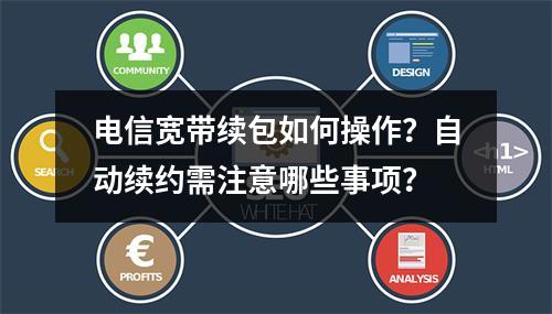 电信宽带续包如何操作？自动续约需注意哪些事项？
