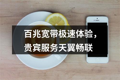 百兆宽带极速体验，贵宾服务天翼畅联