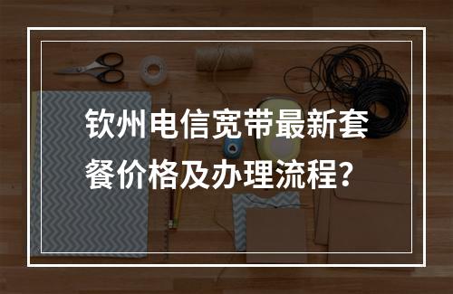 钦州电信宽带最新套餐价格及办理流程？