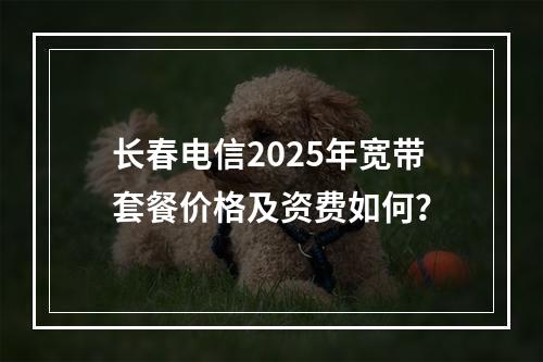 长春电信2025年宽带套餐价格及资费如何？