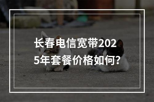 长春电信宽带2025年套餐价格如何？
