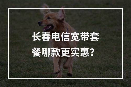 长春电信宽带套餐哪款更实惠？