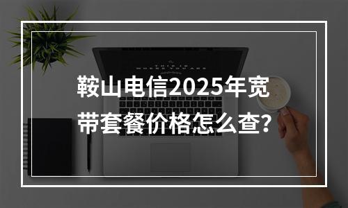 鞍山电信2025年宽带套餐价格怎么查？
