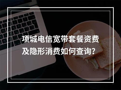 项城电信宽带套餐资费及隐形消费如何查询？