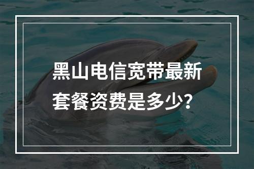 黑山电信宽带最新套餐资费是多少？