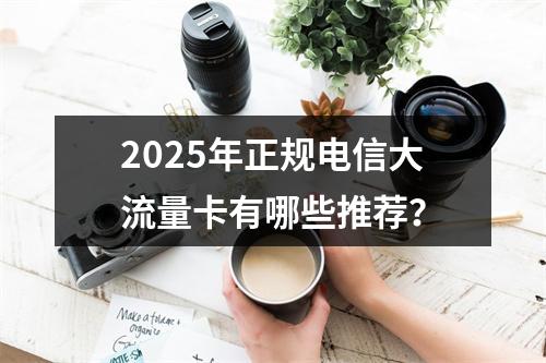 2025年正规电信大流量卡有哪些推荐？