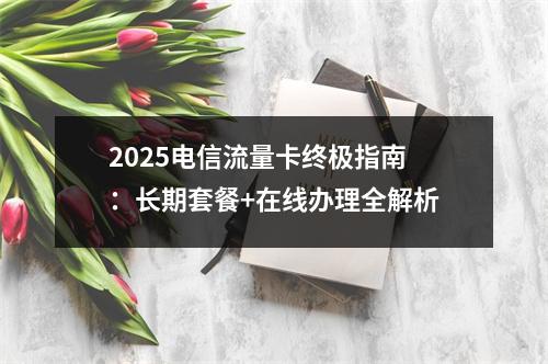 2025电信流量卡终极指南：长期套餐+在线办理全解析